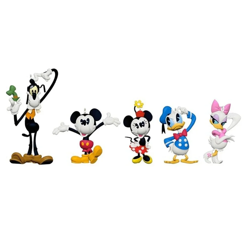 Hallmark Ornament Disney Mickey and Friends Forever Friends -‎ Set of 5 (New)